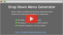 Dropdown Menu Generator - Overview Dropdown Menu Generator - Overview