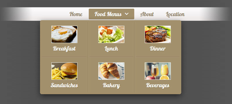 Menu with images