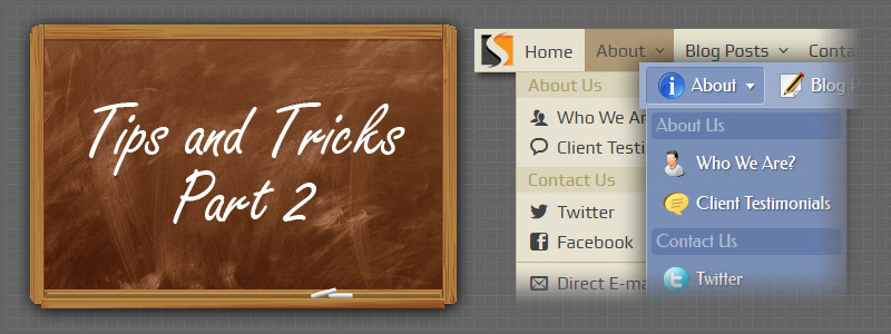 Dropdown Menus: Tips and Tricks – Part 2