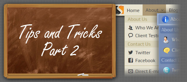 Dropdown Menus: Tips and Tricks – Part 2