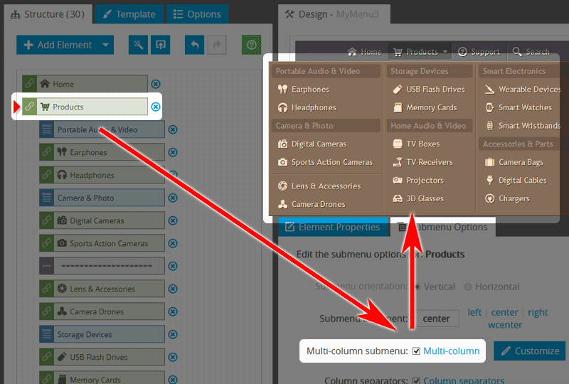 Website Navigation: Avoid Long Submenu Lists